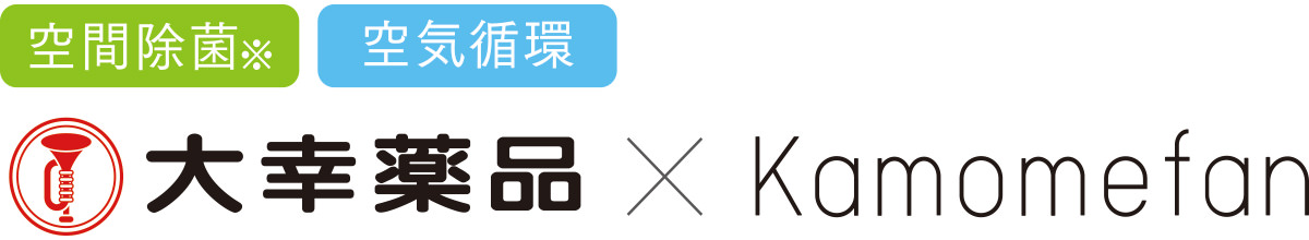 空気除菌 空気循環 大幸薬品 Kamomefan